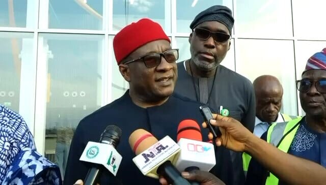 Air Peace CEO Allen Onyema at Ogun Gateway Airport