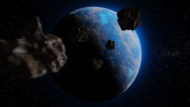 Asteroid Hitting Earth
