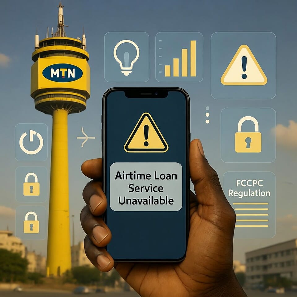 MTN SUSPENDS DATA LOAN