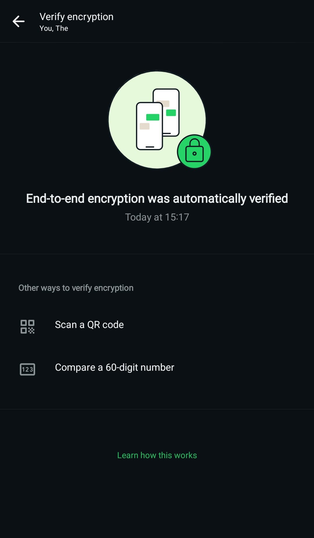 Whatsapp Encryption Verification