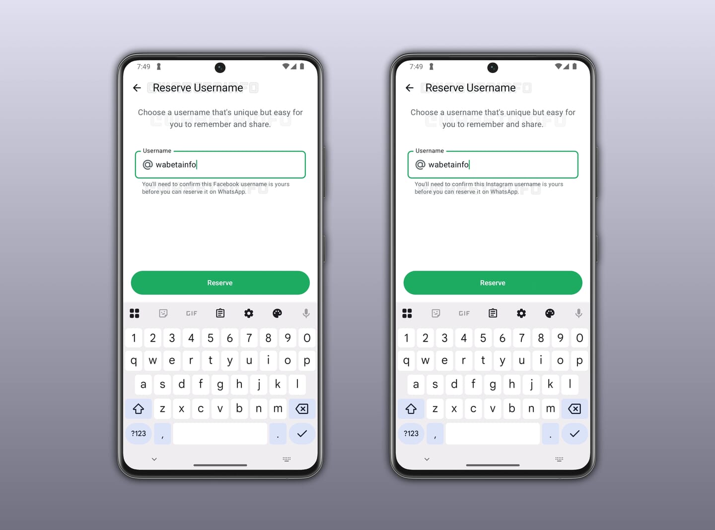 WhatsApp Username Feature